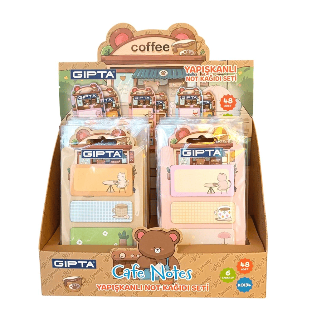 Gıpta Yapışkanlı Not-Cafe Notes 20YP  