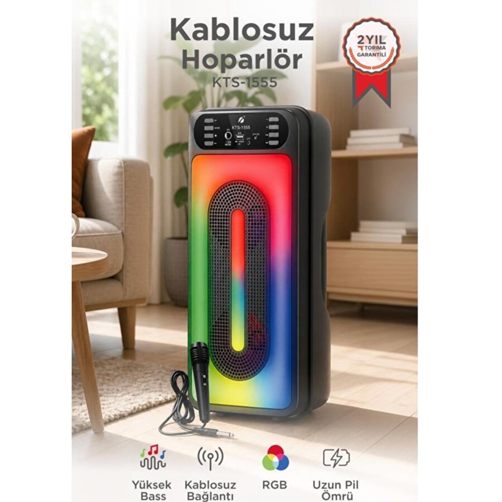 Glrtech KTS1555 FM Müzik Çalar Pratik ve Taşınabilir