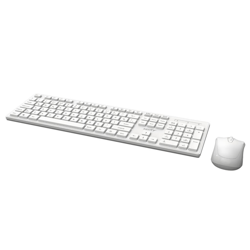 İZOLY KM6225 Q KABLOSUZ BEYAZ KLAVYE MOUSE SET