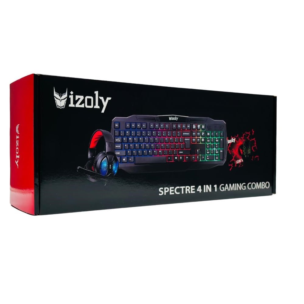 İZOLY SPECTRE 4 İN 1 GAMİN COMBO KLAVYE-MOUSE-KULAKLIK-MOUSEPAD SETİ