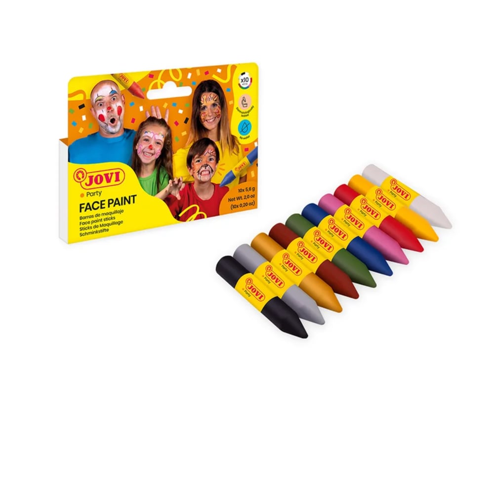 Jovi 176 Yüz Boyasi Stick Kalem 6 Renk 10 Lu