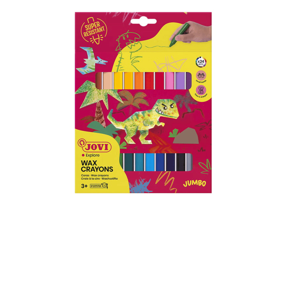 Jovi 980 Jumbo Yuvarlak Mum Boya 24’lü