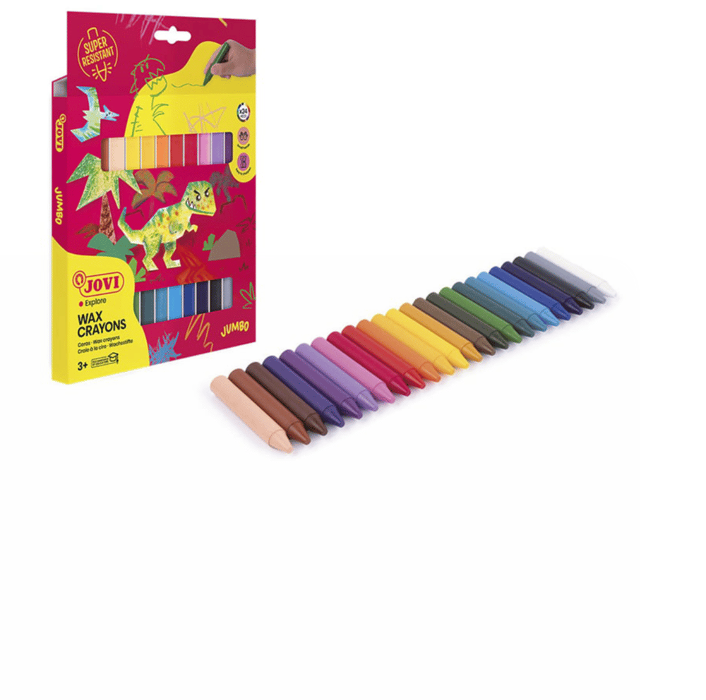 Jovi 980 Jumbo Yuvarlak Mum Boya 24’lü