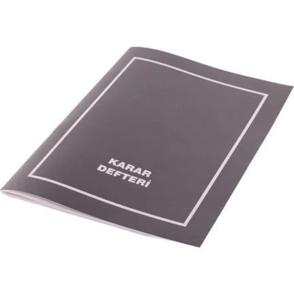 KARAR DEFTERİ PLASTİK KAPAK 21X30