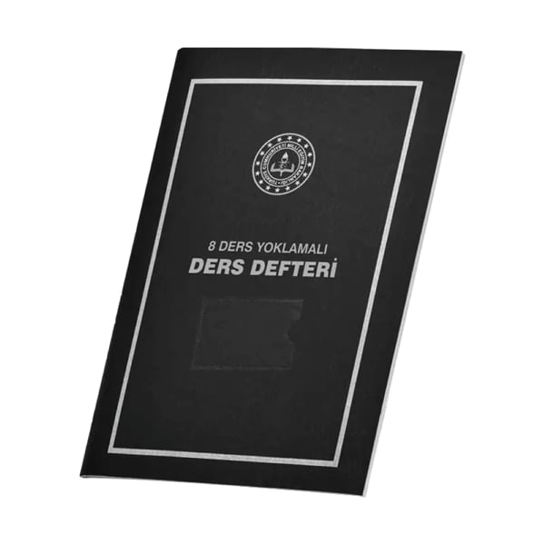KMP-8 DERSLİK YOKLAMALI DERS DEFTERİ ZIMBALI DİKİŞ