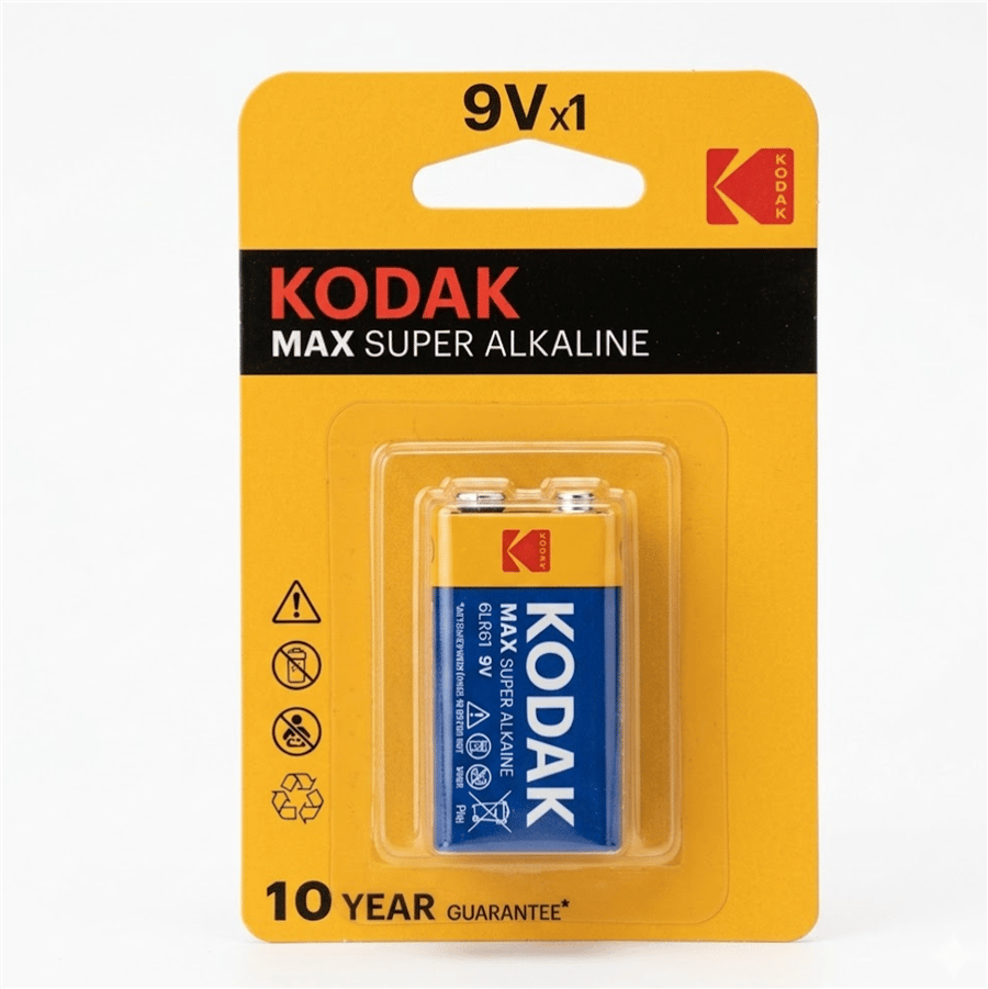KODAK 1 ADET MAX AKALİN 9 VOLT PİL