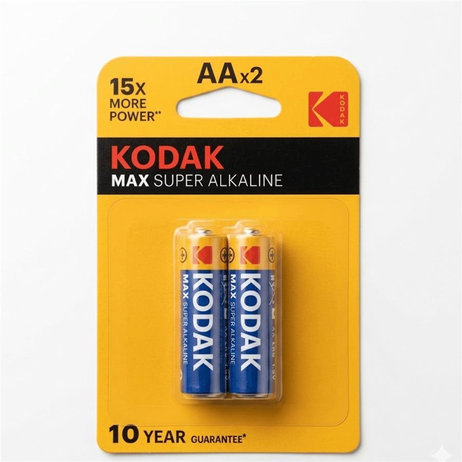 KODAK 2 ADET MAX ALKALİN KALEM PİL-AA