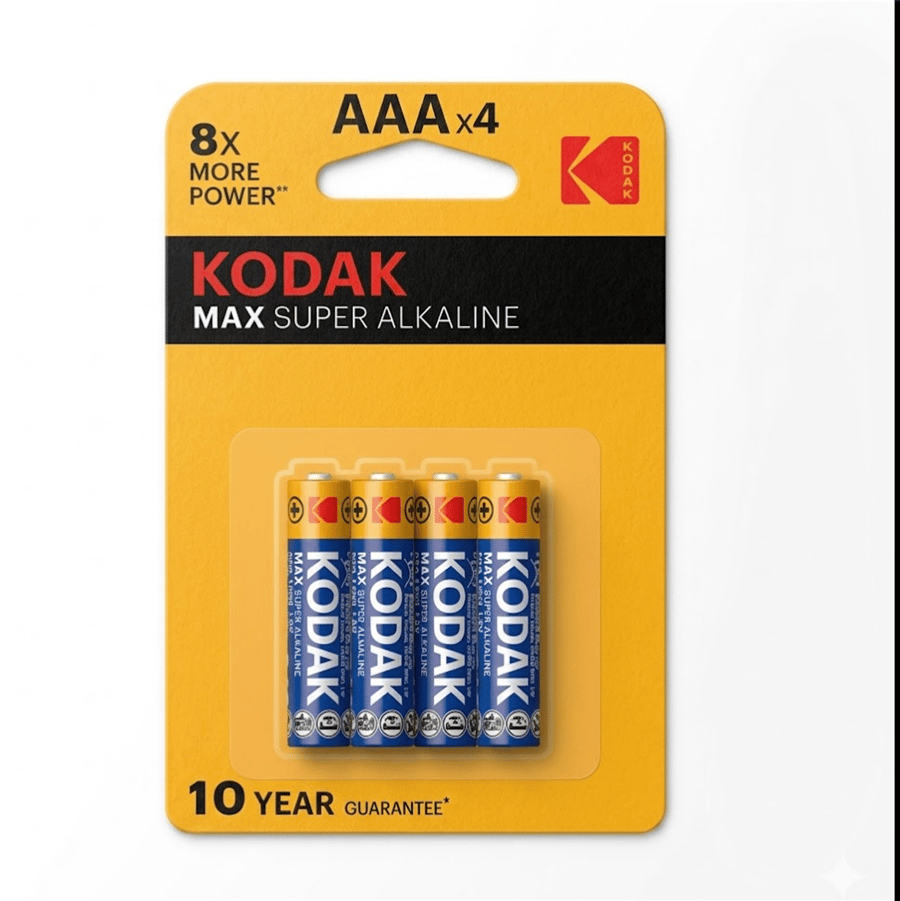 Kodak MAX 4 Adet AAA ince pil