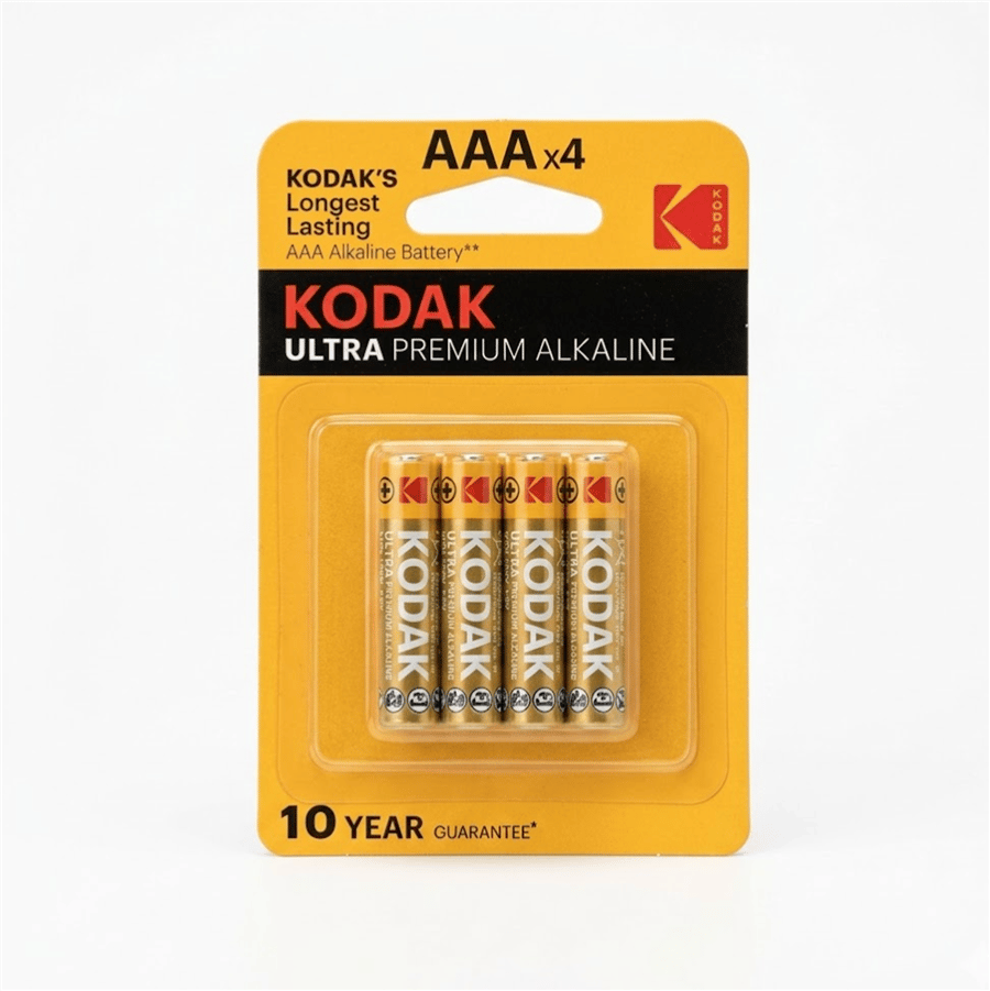 KODAK 4 ADET ULTRA PREMİUM ALKALİN İNCE PİL-AAA