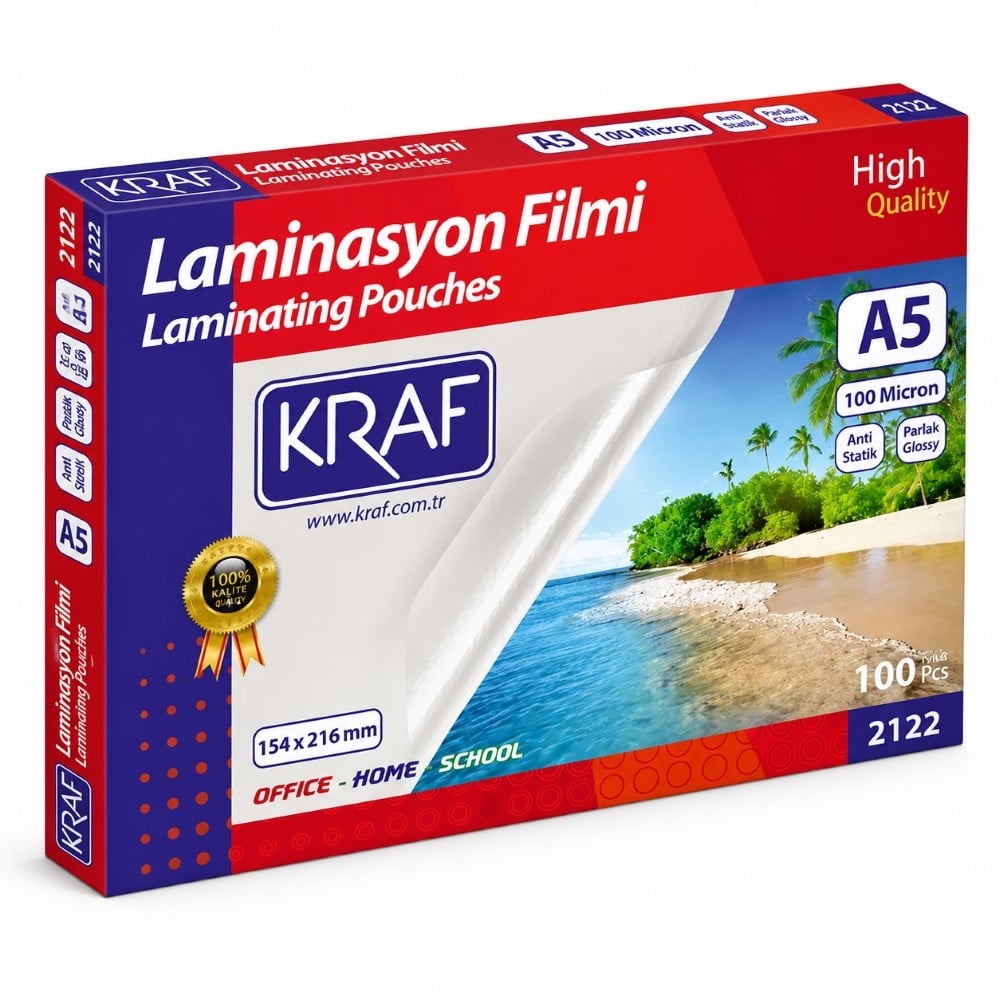 Kraf A5 Laminasyon Filmi 100 mikron 100 adet 