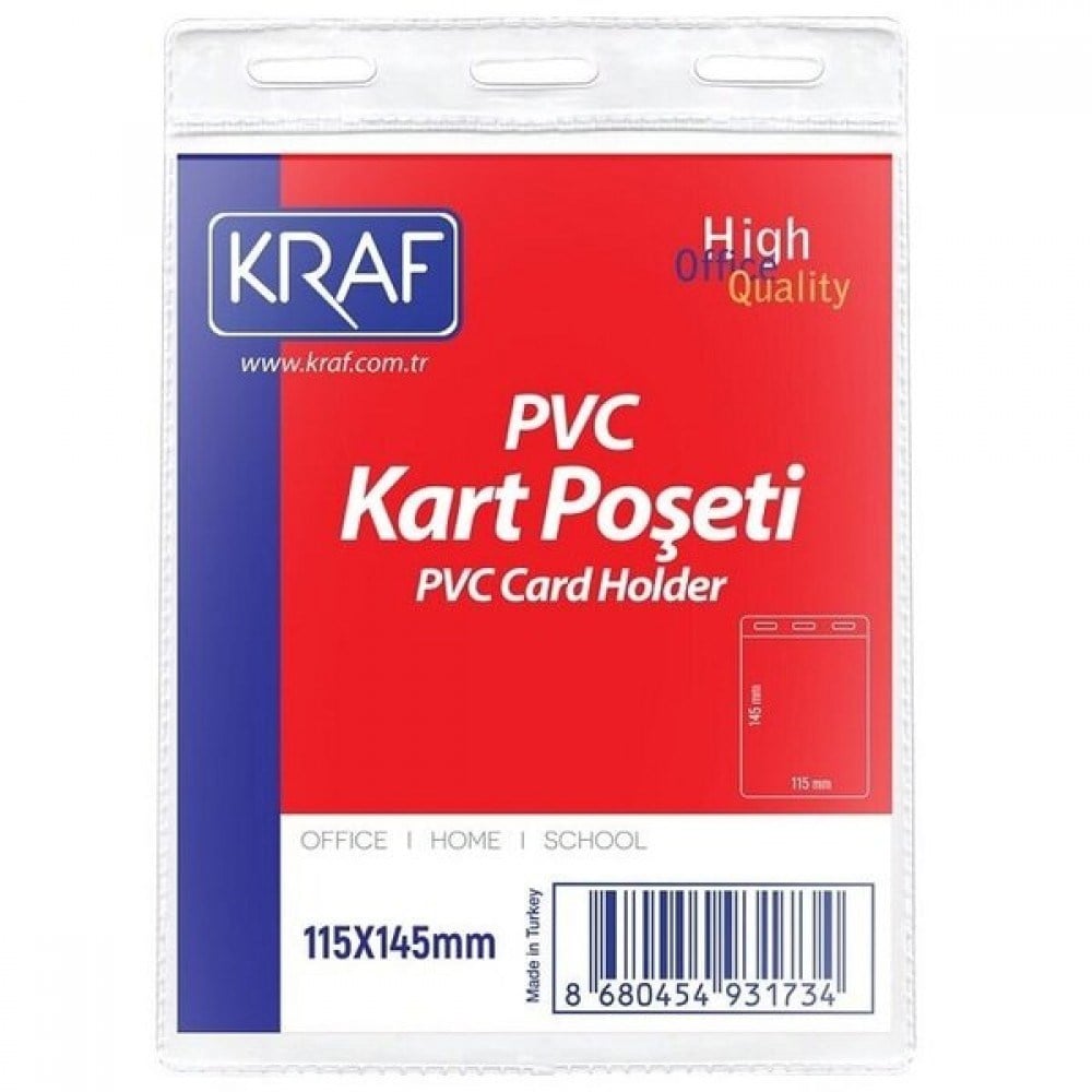 KRAF KART POŞETİ PVC 115*145 MM