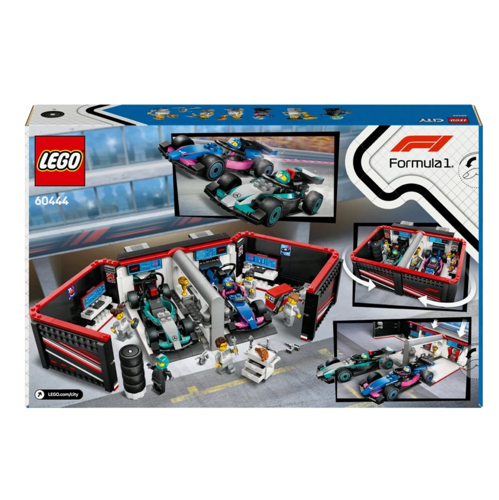 LEGO  City F1 Garajı ve Mercedes-AMG ve Alpine Arabaları