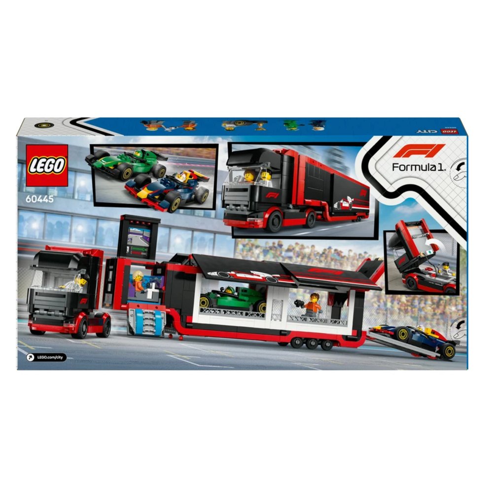 LEGO  City RB20 ve AMR24 F1  Arabalı F1 Kamyonu