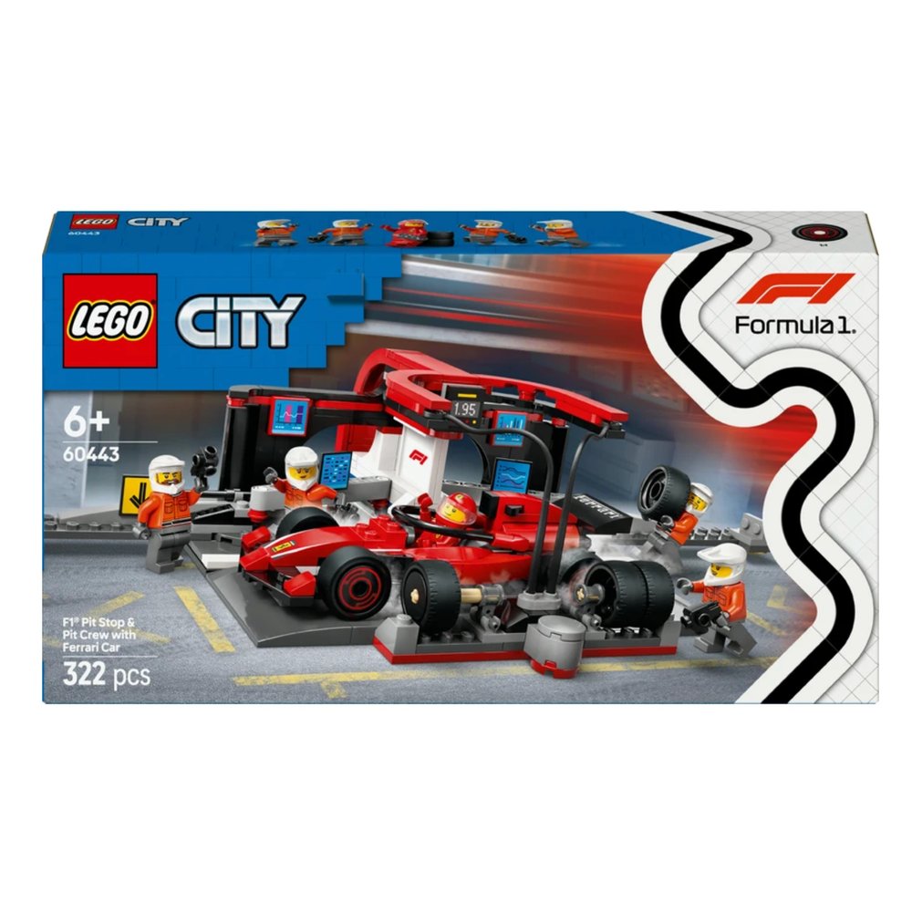 LEGO City Ferrari Arabalı F1  Pit Stop ve Pit Ekibi