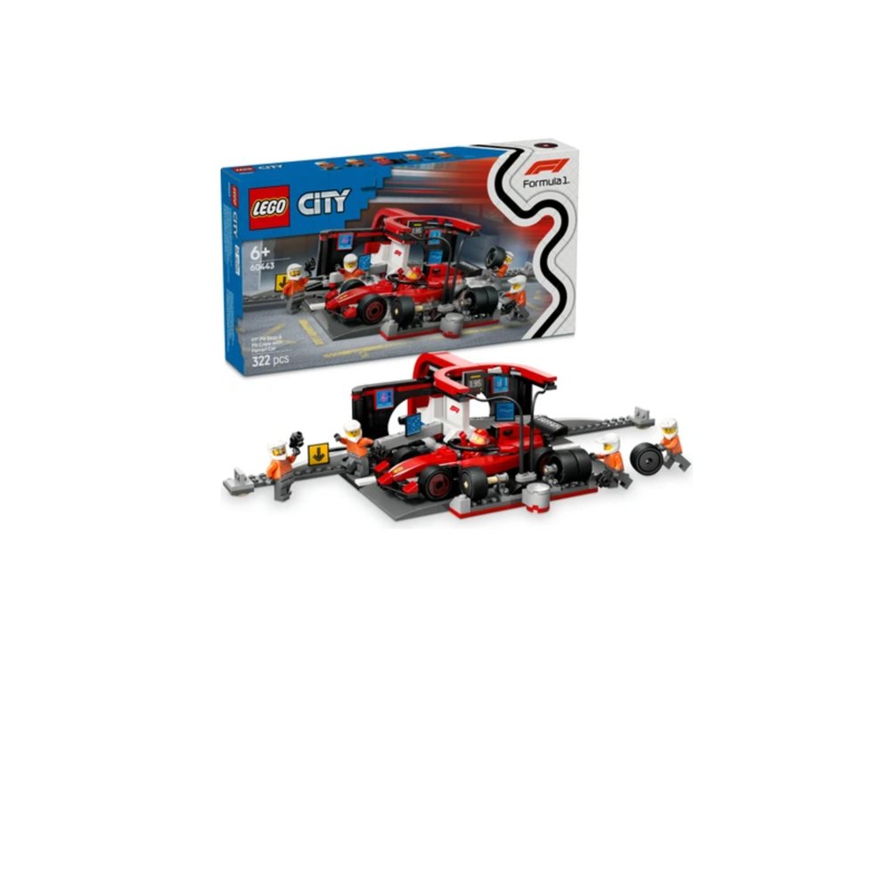 LEGO City Ferrari Arabalı F1  Pit Stop ve Pit Ekibi