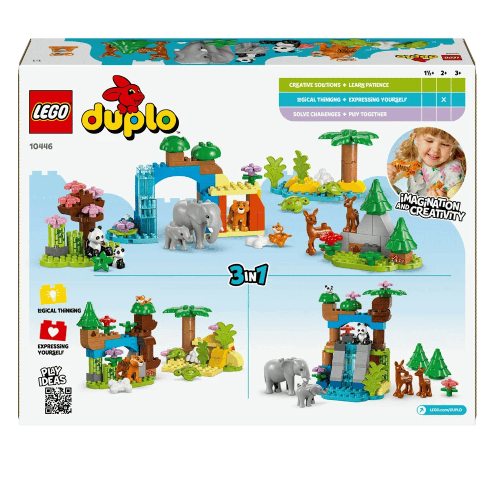 LEGO DUPLO 3ü 1 Arada Vahşi Hayvan Aileleri