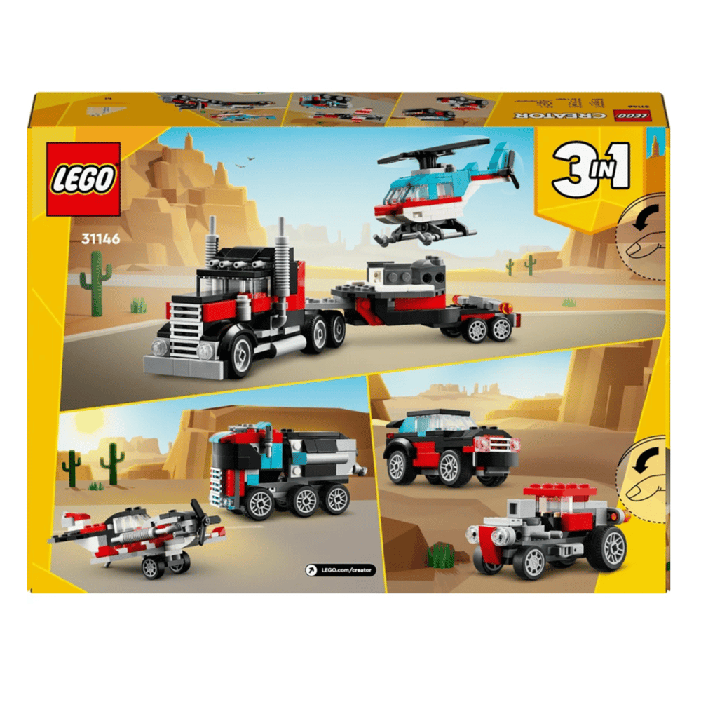 LEGO Creator Helikopterli Açık Kasa Kamyon