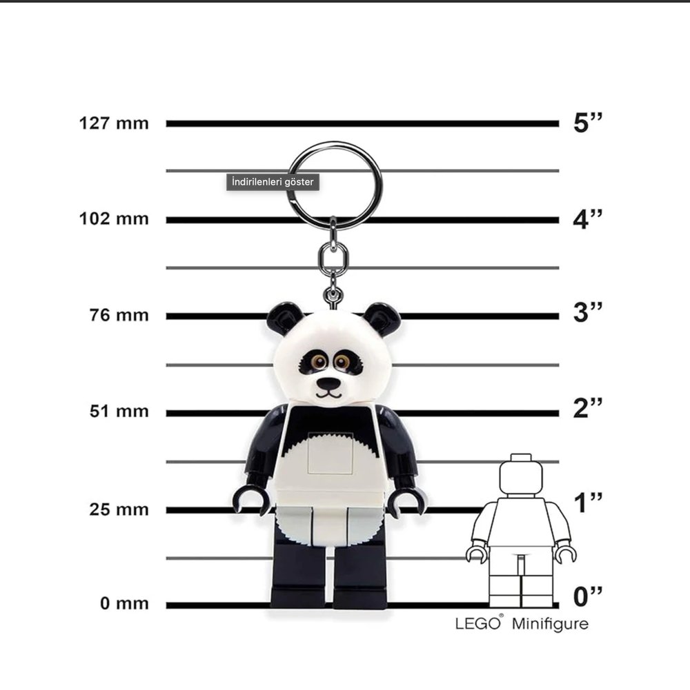 LEGO  Keylıght Panda Guy Anahtarlık KE195H