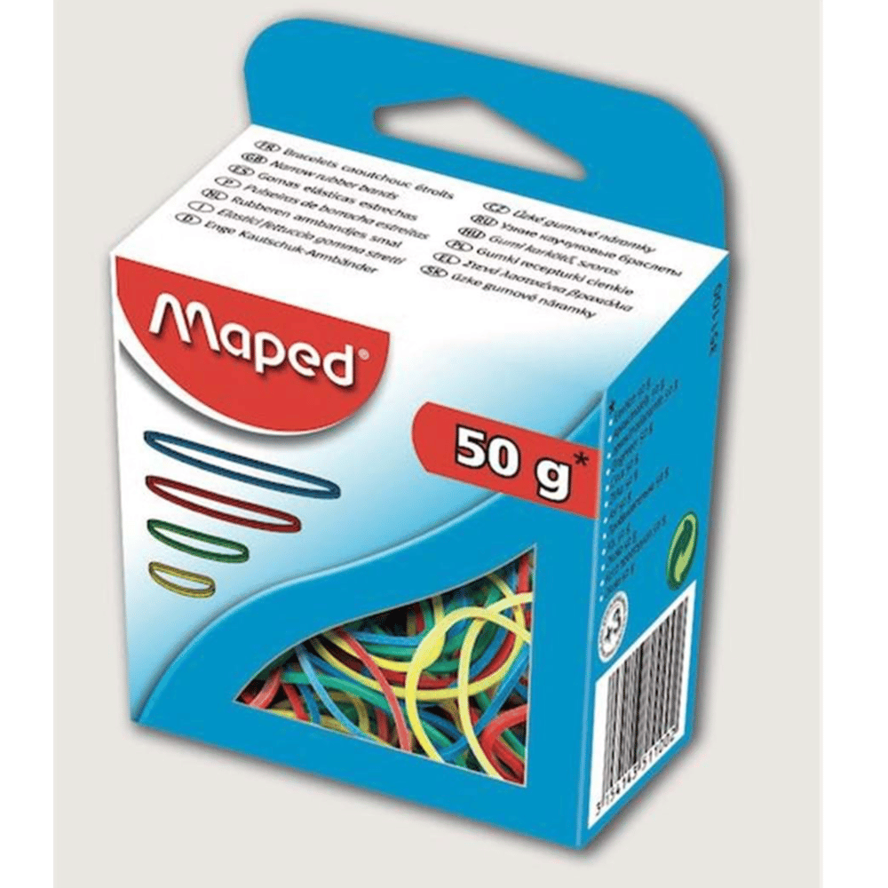Maped Renkli Ambalaj Lastiği 50 g Paket Lastiği 