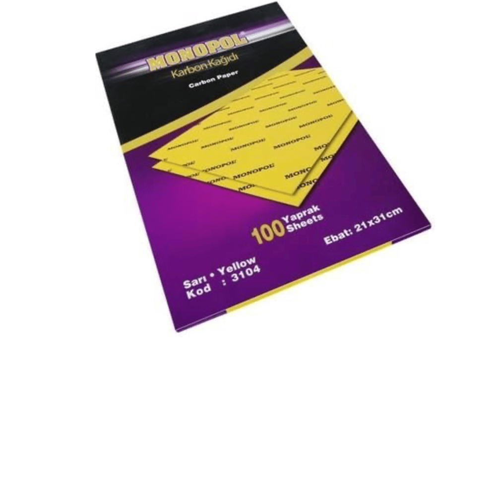 MONOPOL 3104 KARBON KAĞIDI A4 SARI 100 LÜ