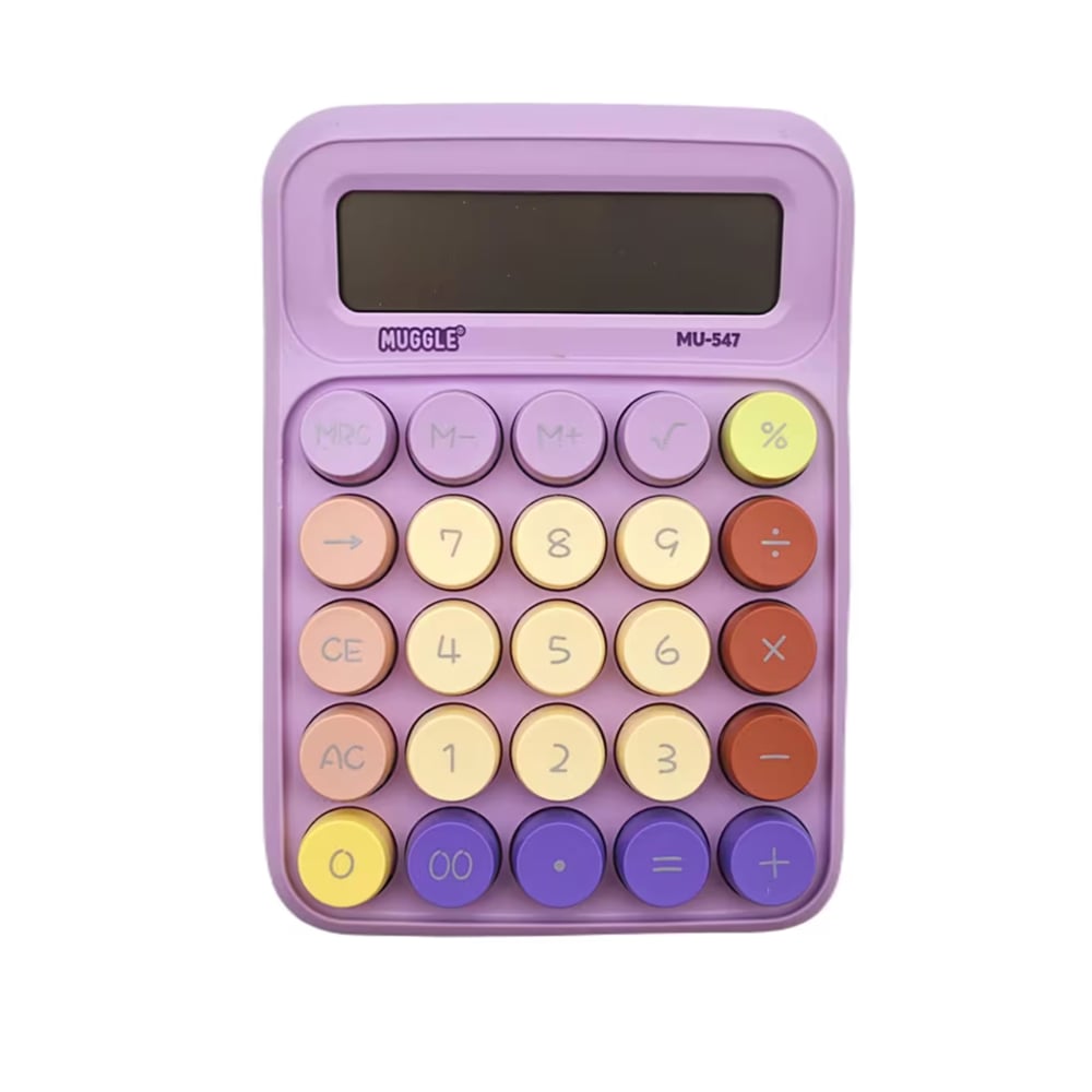MUGGLE MU-547 12 YUMUŞAK TUŞLU HESAP MAKİNESİ