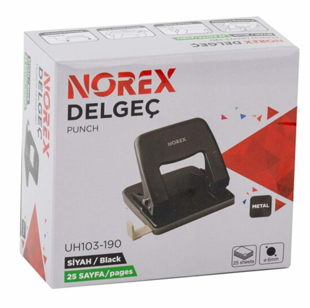 NOKİ NOREX DELGEÇ METAL 25 SAYFA SİYAH