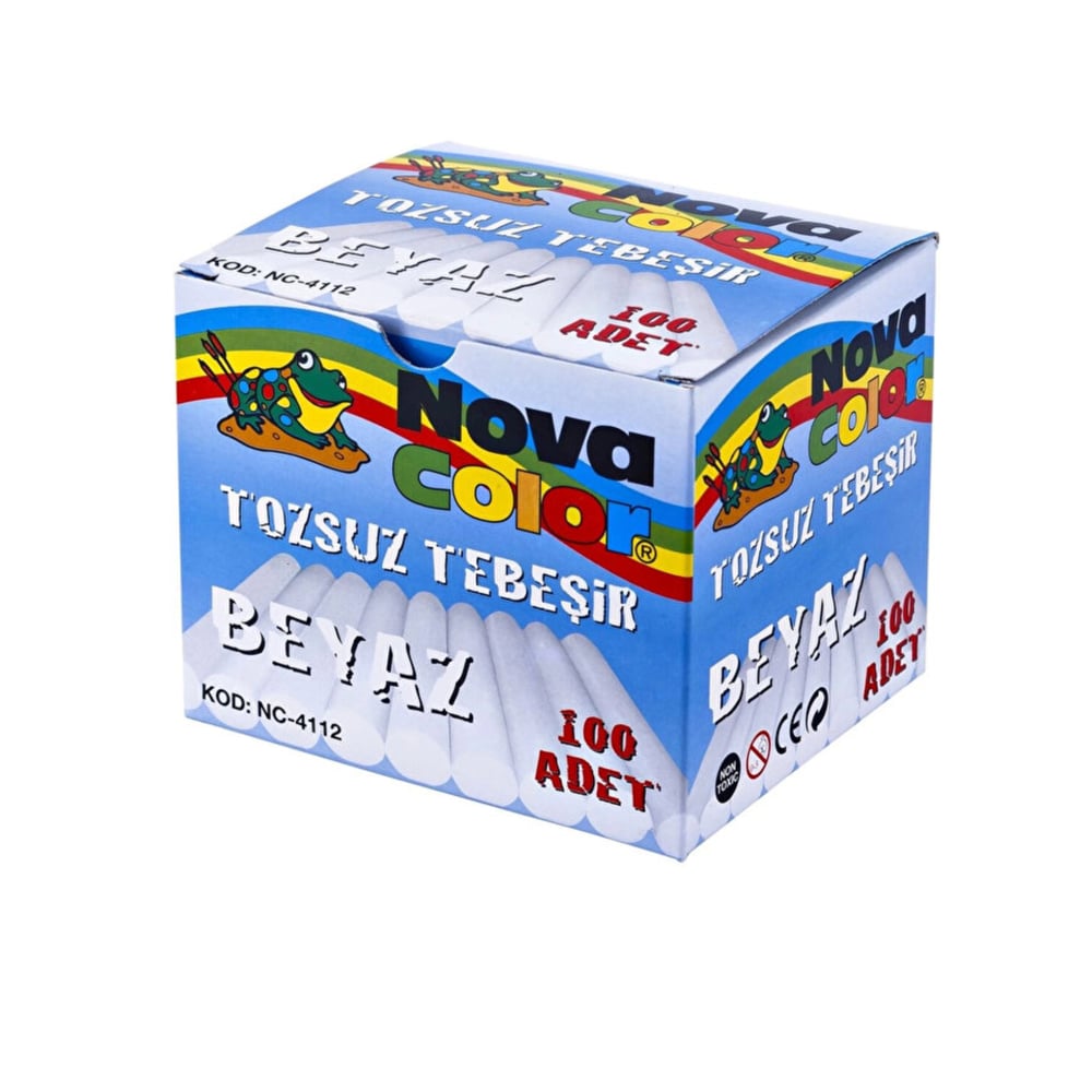 Nova Color NovaColor Tozsuz Tebeşir Beyaz 100'lü