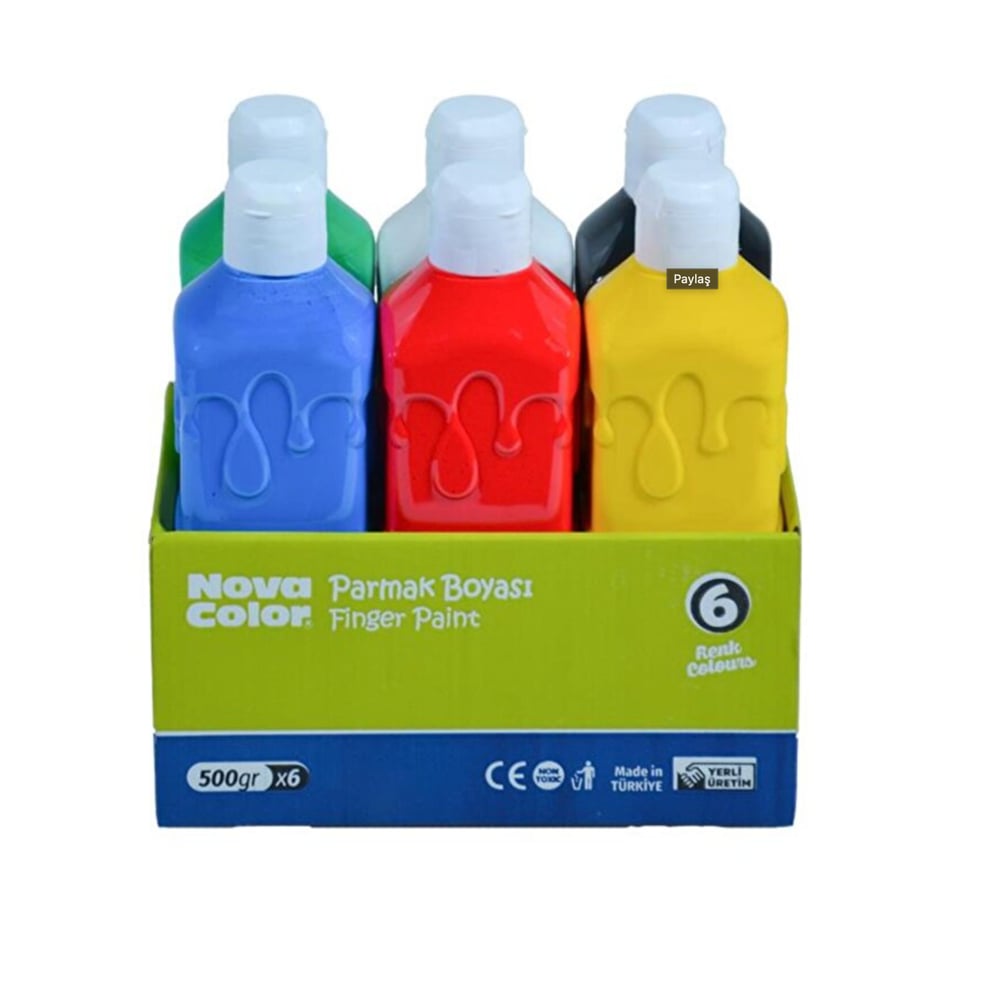 Nova Color Parmak Boyası 500 gr 6’lı Set