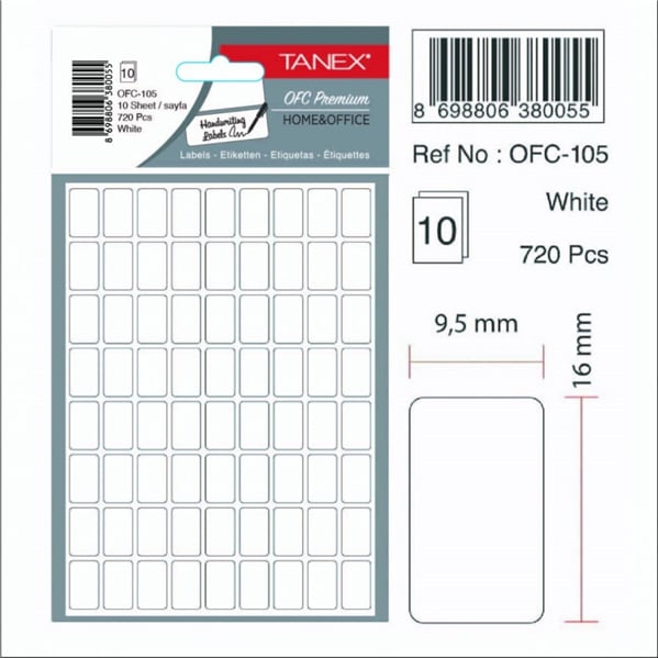 OFC-105 OFİS ETİKETİ