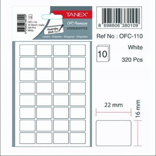 OFC-110 OFİS ETİKETİ