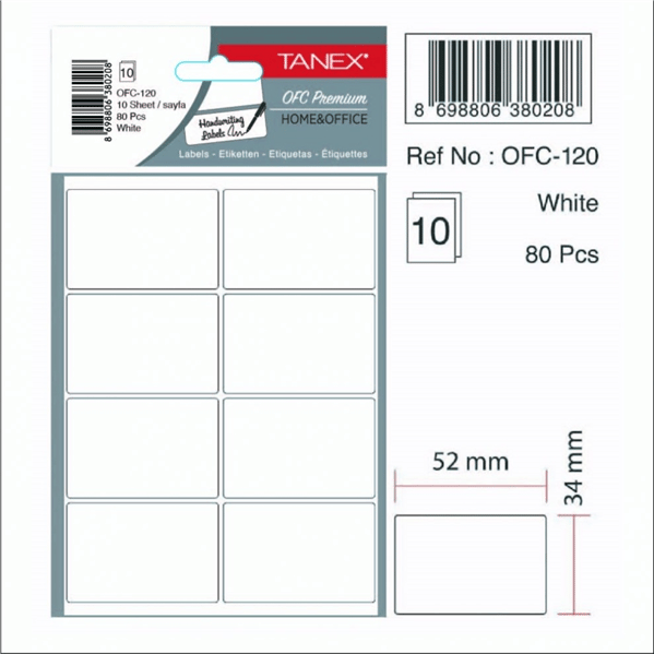 OFC-120 OFİS ETİKETİ