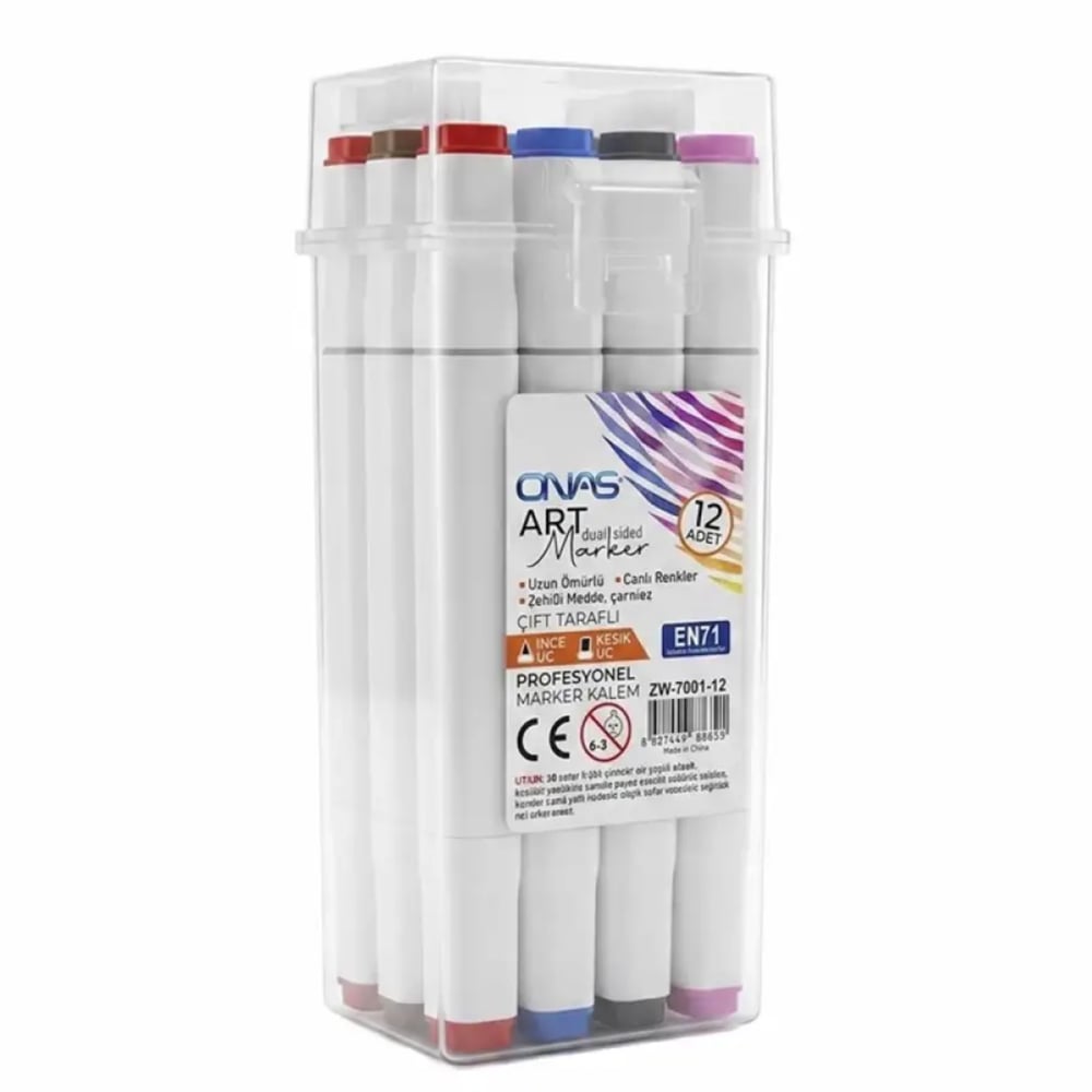 ONAS ZW-7001-12 ART MARKER ÇİFT TARAFLI