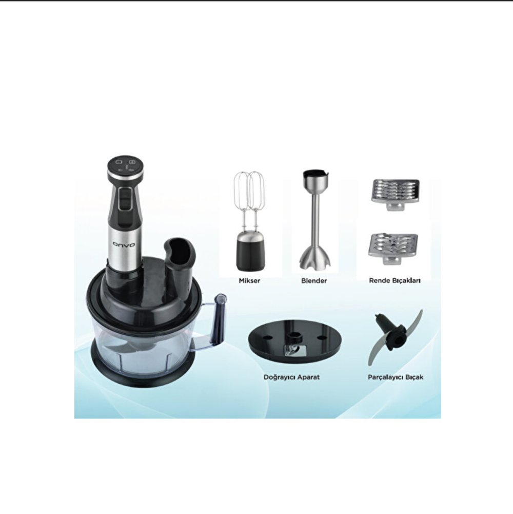 Onvo OVBLD07 1400W Dijital Ekranlı Multi Blender Seti