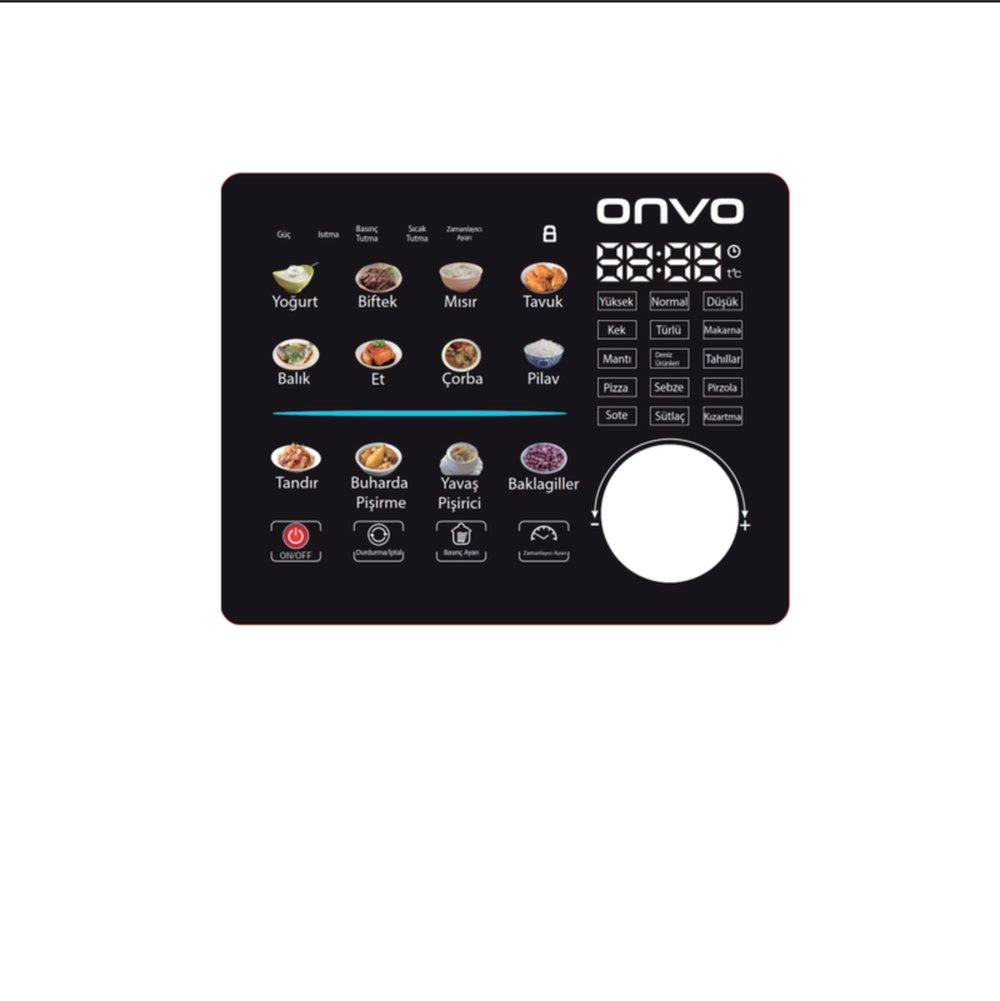 ONVO OVCT02 DUDUKLU TENCERE DIJITAL