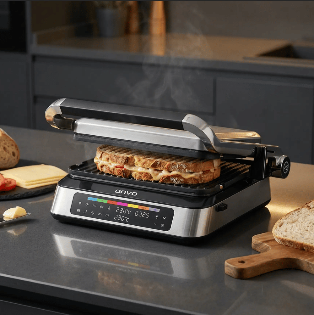 ONVO  OVTST05 Dijital Ekranlı Tost Makinesi