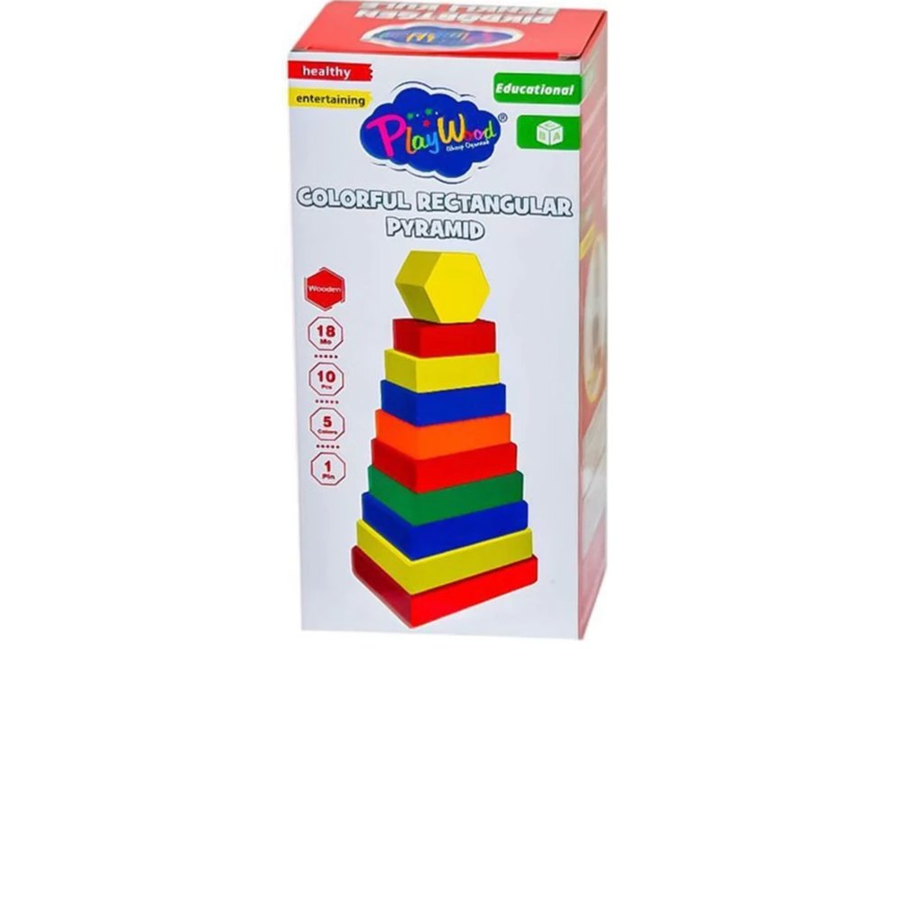 ONY-393 Ahşap Dikdörtgen Renkli Kule 