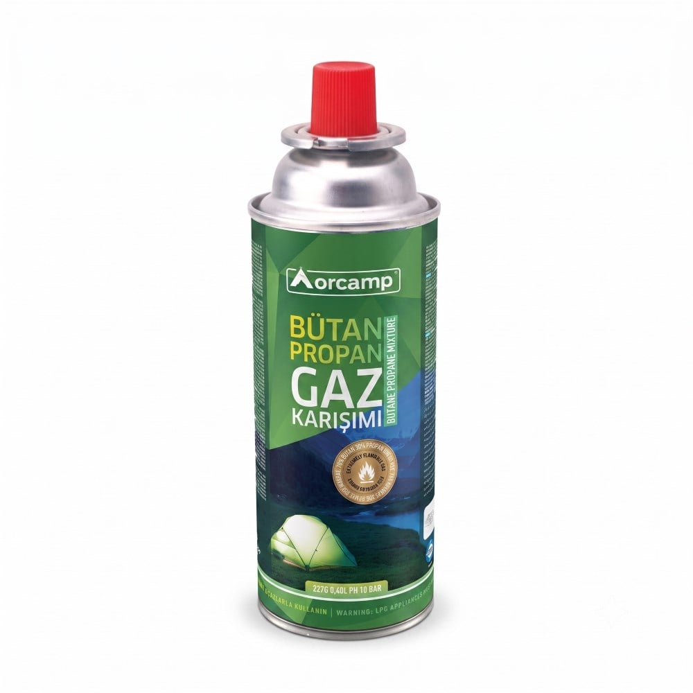 Orcamp KTS-227 227 gr Vidalı Kamp Gaz Kartuşu 