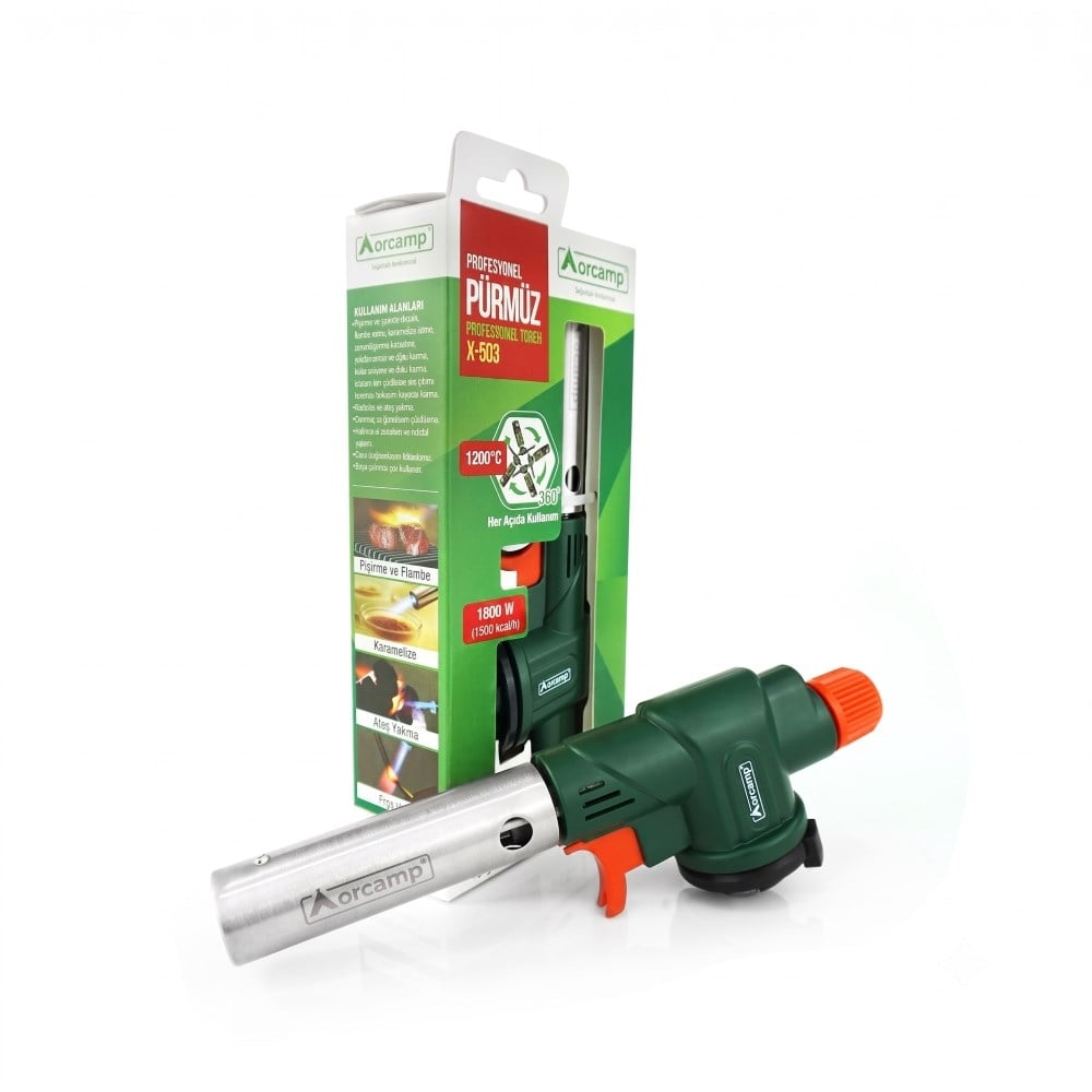 Orcamp X-503 Profesyonel 1800 W Gazlı Pürmüz Başlık 