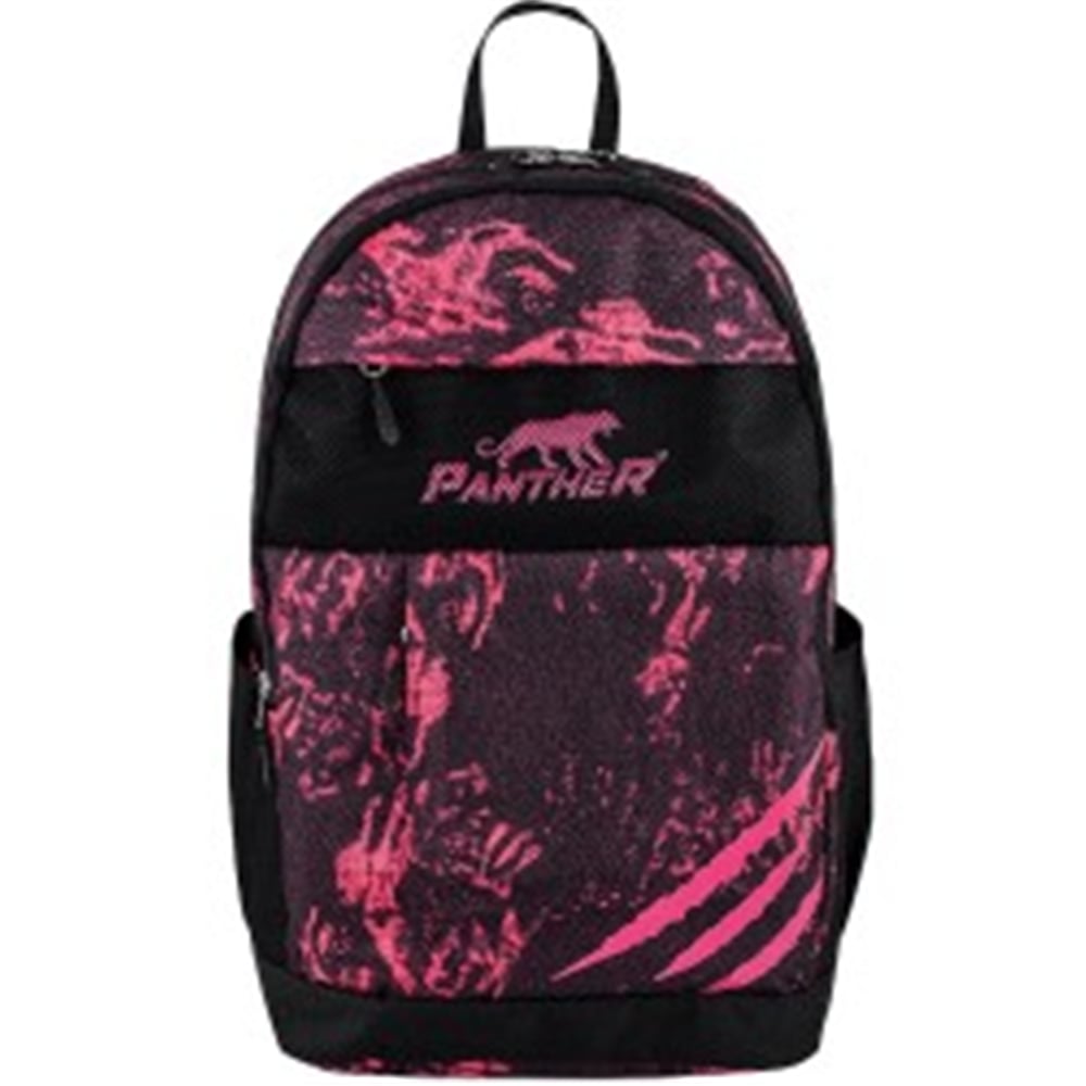 PANTHER PEMBE DESENLI SIYAH SIRT CANTASI PT-4555