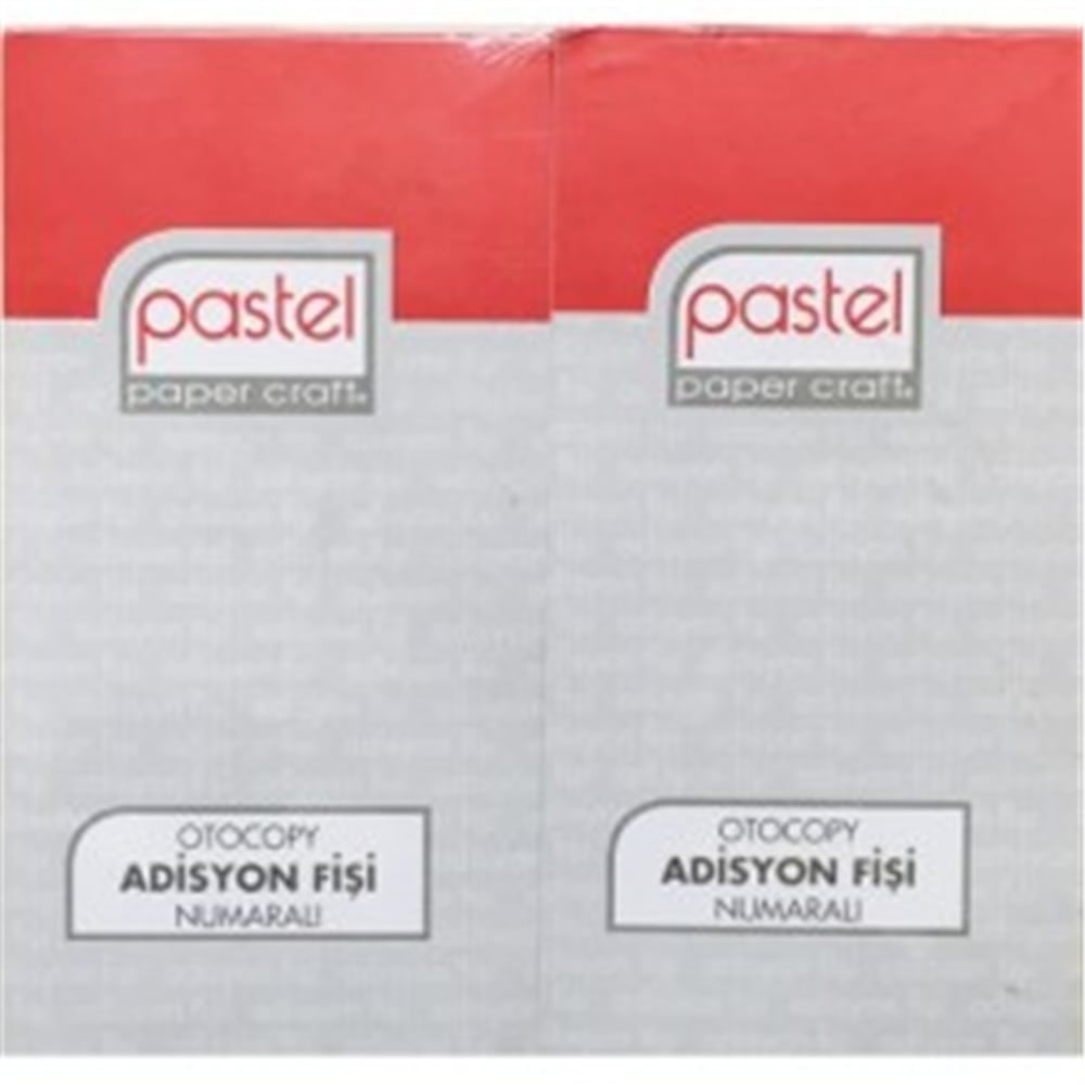 PASTEL OTKOBİLİ ADİSYON FŞİ NUMARALI