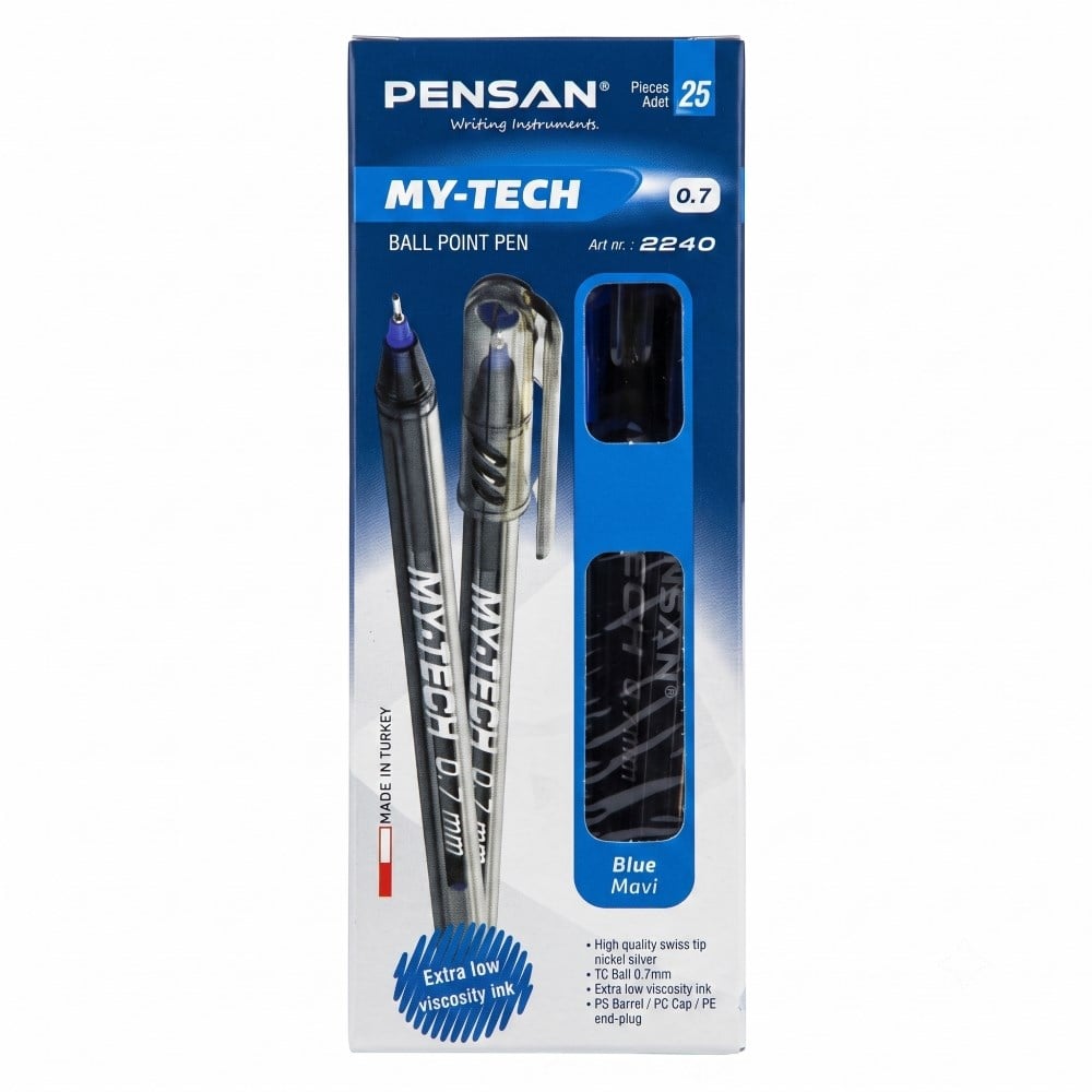 Pensan 2240 My-Tech Tükenmez Mavi 25'Lİ | Pensan