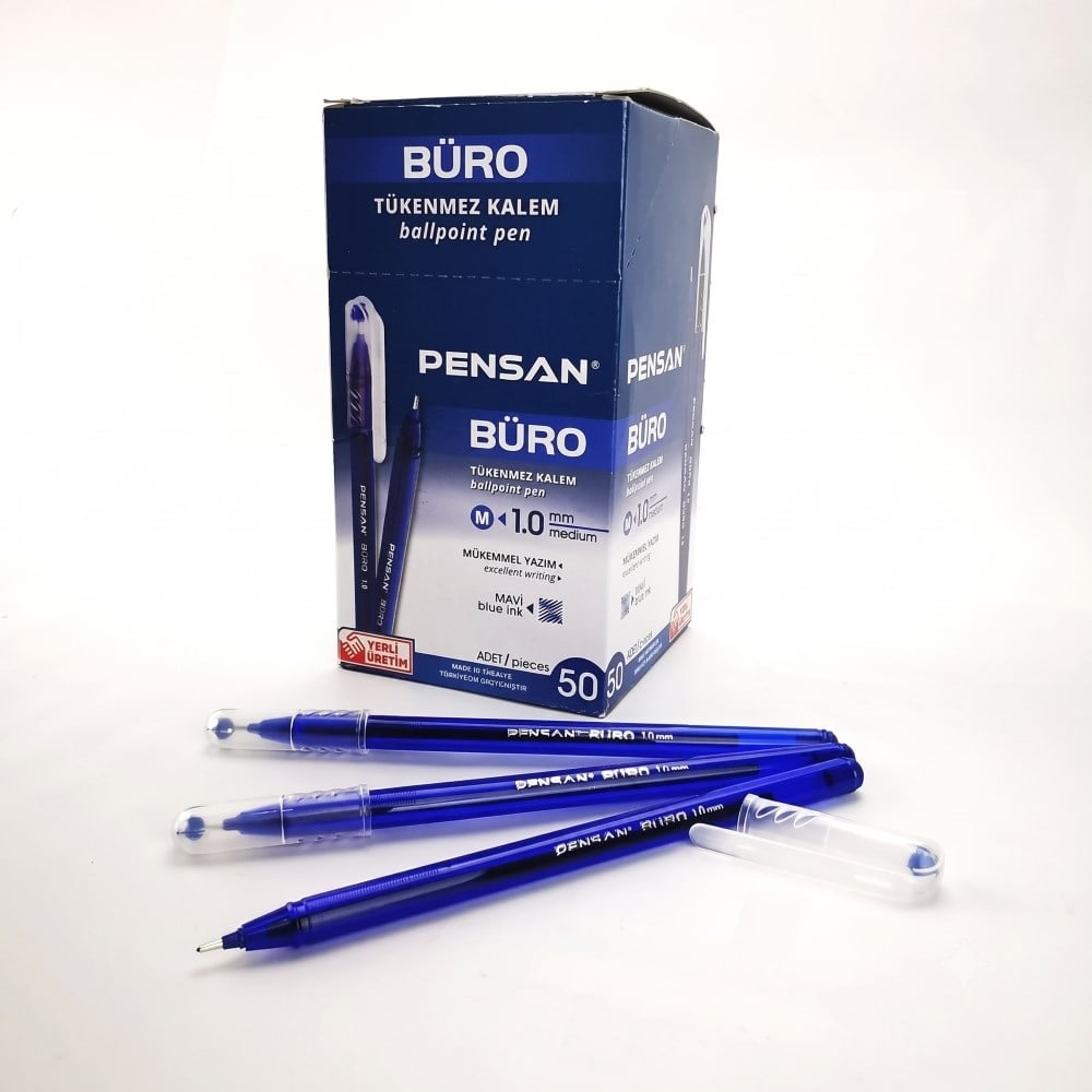 Pensan 2270 Büro 1,0 mm Mavi 50 adet Tükenmez Kalem 