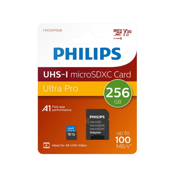 Philips 256GB Micro SDHC U3 Hız Sınıfı Hafıza Kartı