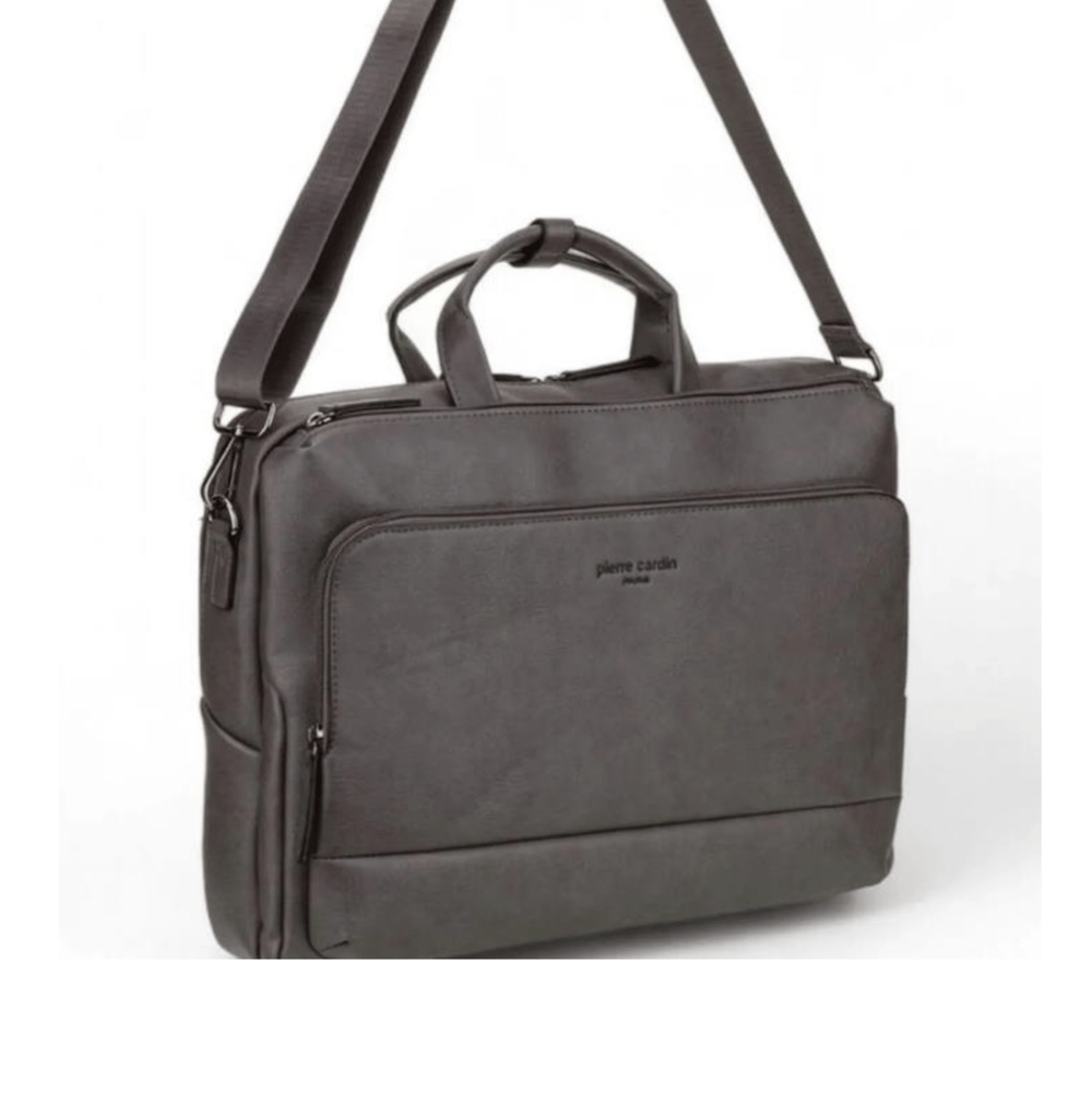 Pierre Cardin Laptop Evrak Çantası Gri