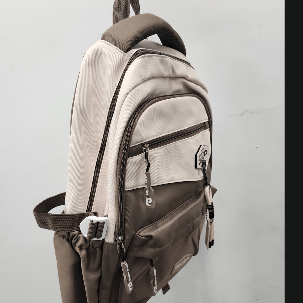 Pierre Cardin Okul Çanta Bej
