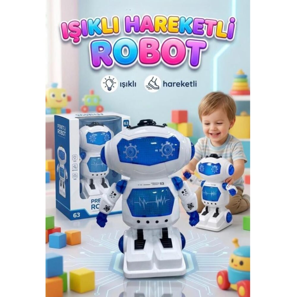 Prestij FAB118 Dans Eden Işıklı Robot Oyuncak 