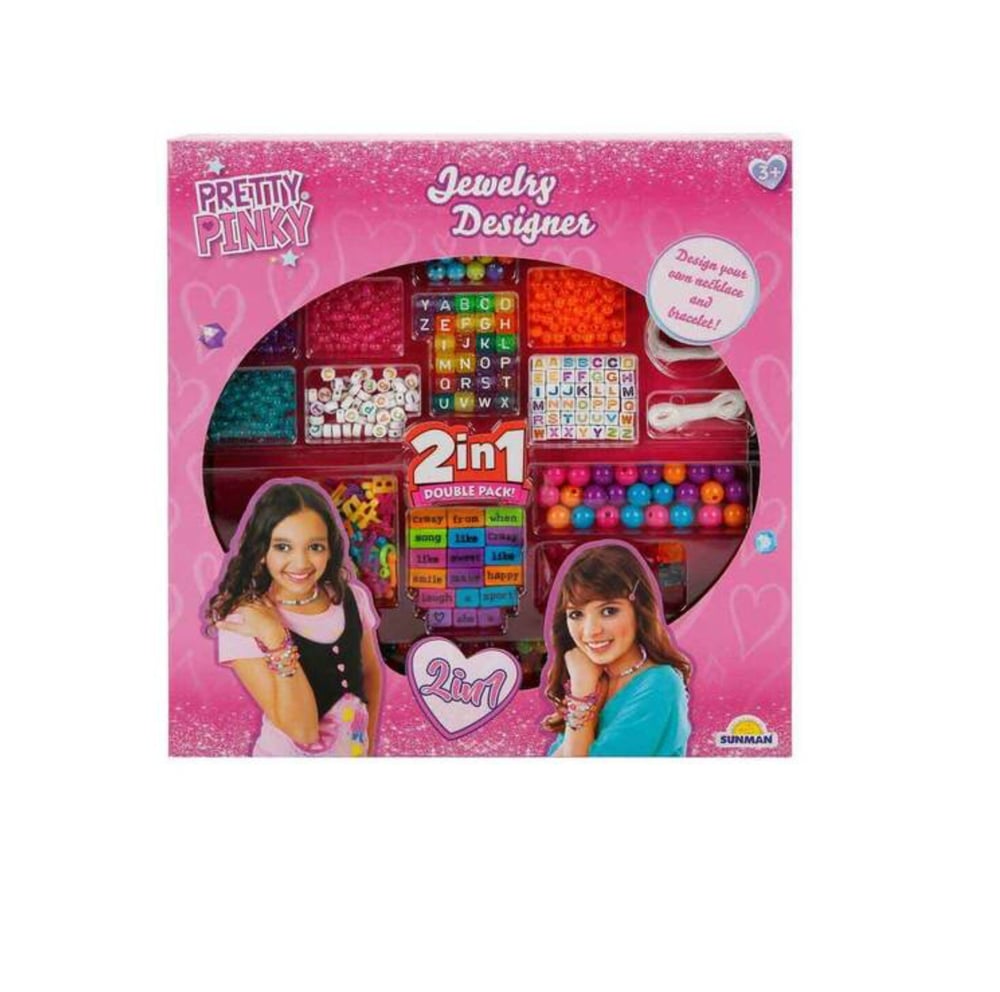Pretty Pinky 2 in 1 Harfli Boncuk Takı Tasarım Seti 
