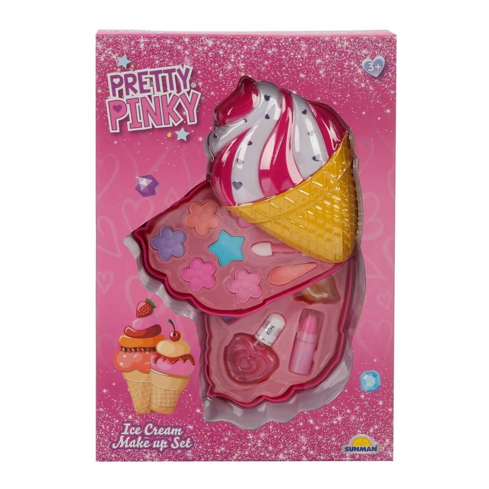 Pretty Pinky Dondurma Şekilli 2 Katlı Makyaj Seti 