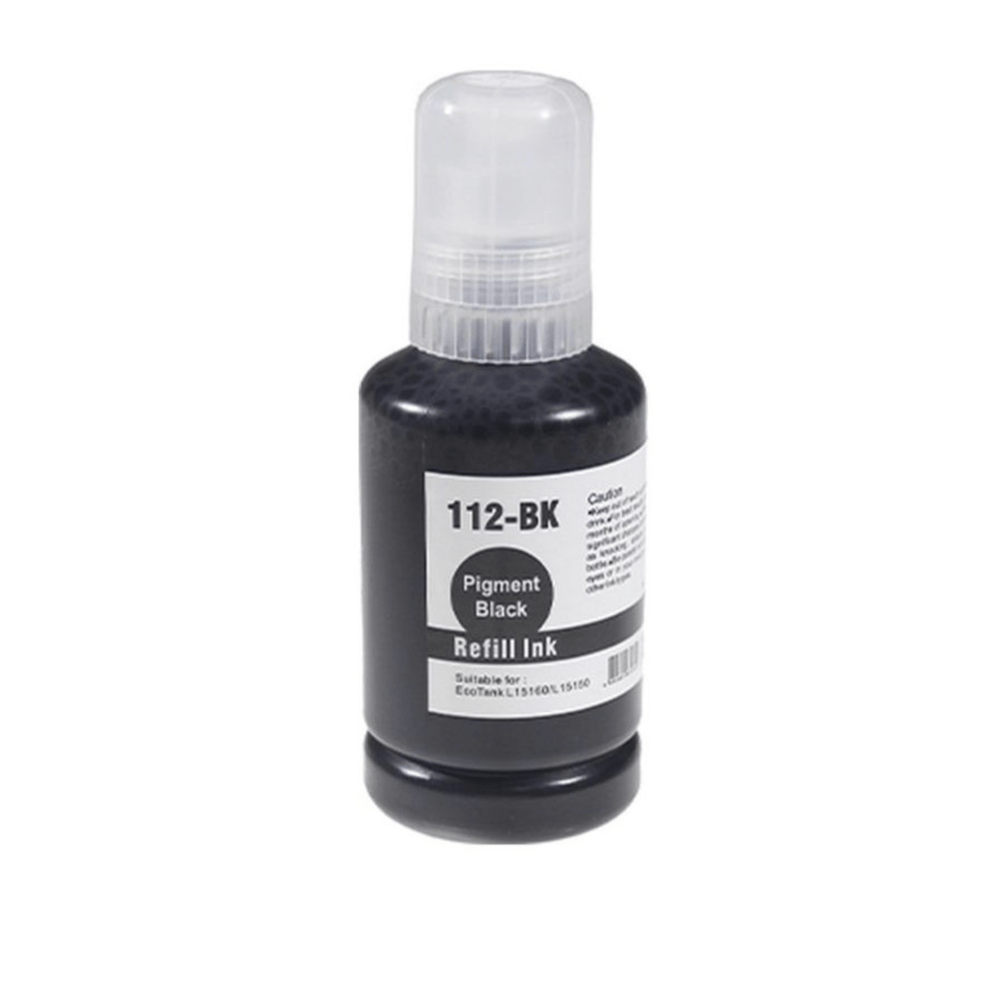 ProPrint Epson T112-C13T06C14A Siyah Pigment Muadil Mürekkep Dolum Şişe