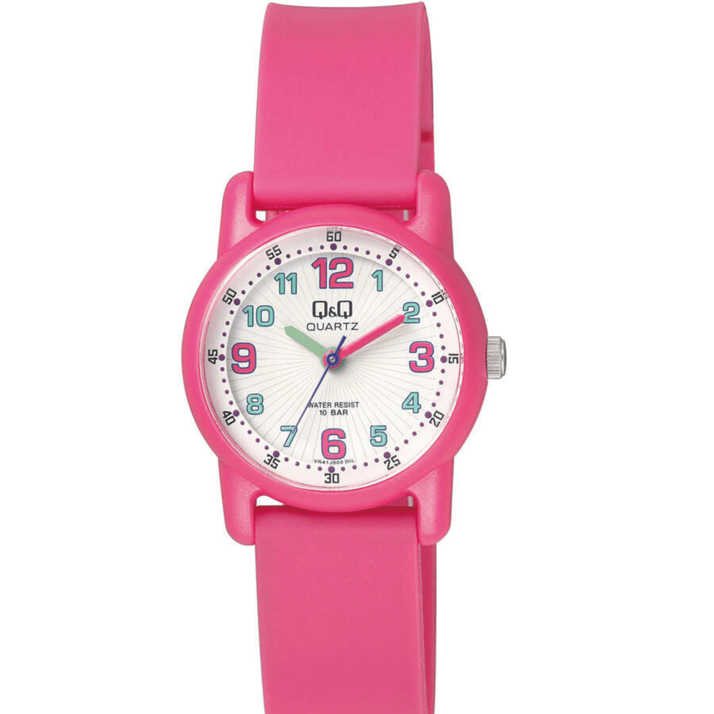 Q&Q Çocuk Pembe Desenli Kol Saati